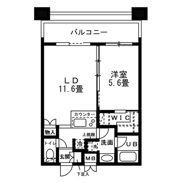錦糸の完工年月（2007年12月）築の賃貸マンションの間取り