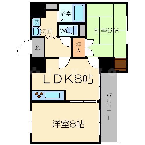 ライオンズマンション新大阪第3の間取り