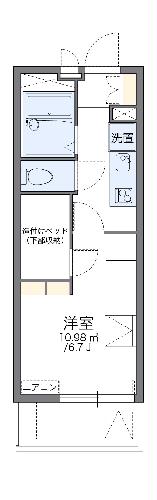 レオパレスフレンディー太閤の間取り