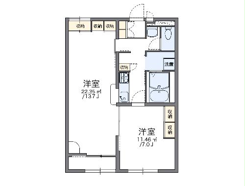 レオパレスサンハイの間取り