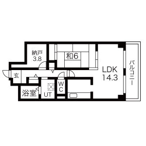 パインフィールド吉祥院の間取り