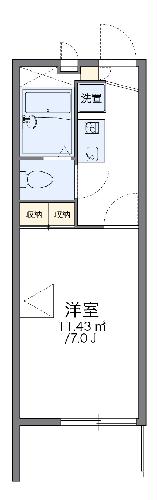 レオパレス13STONEⅠの間取り