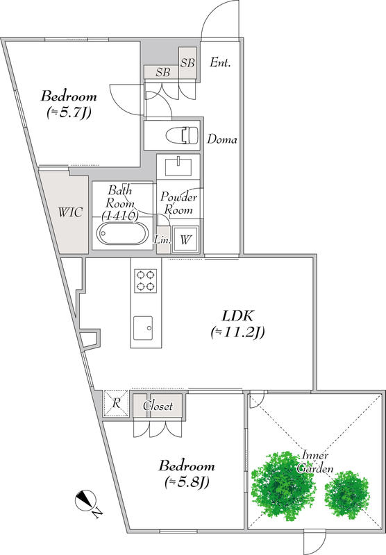 レグノコラージュの間取り