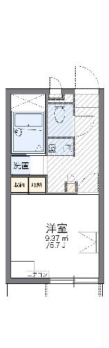 レオパレスクレール若宮Ⅲの間取り