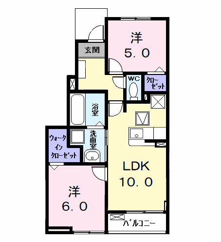 カーサみやびⅧの間取り