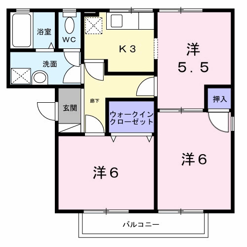 フレマリール塩澤Ａの間取り