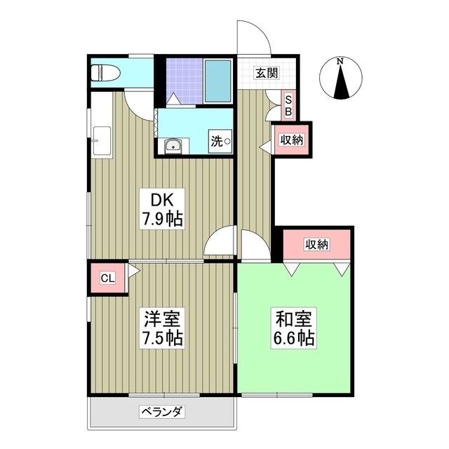 さくらコーポBの間取り