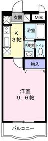 グリーンマンション雅Ｂの間取り