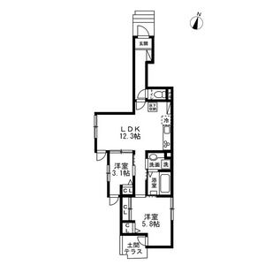 (仮)渋谷区本町HK0324 新築賃貸住宅の間取り