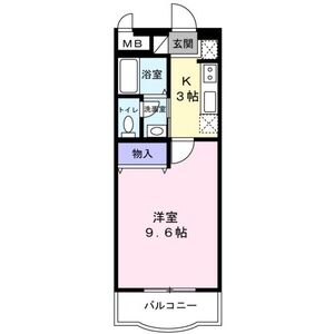 グリーンマンション雅Aの間取り