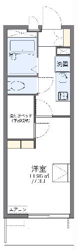 レオパレス山畔の間取り