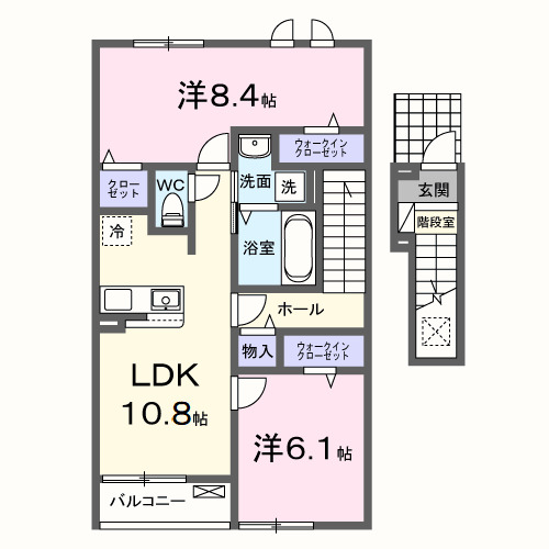 西三島5丁目アパート(028765401)の間取り