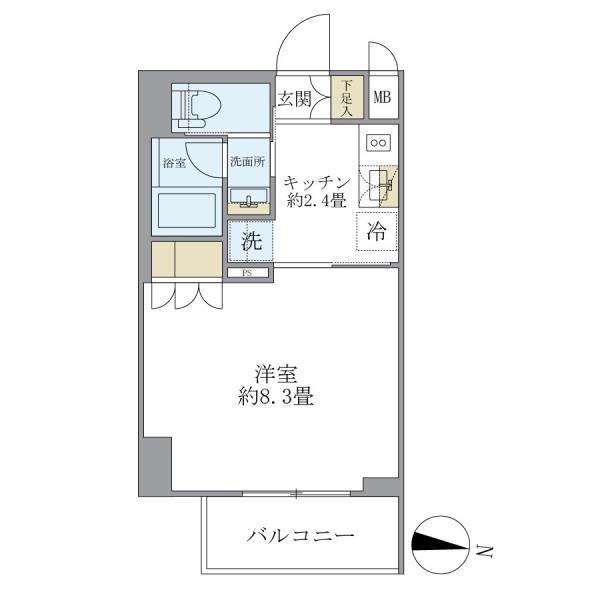 レクシード両国駅前の間取り