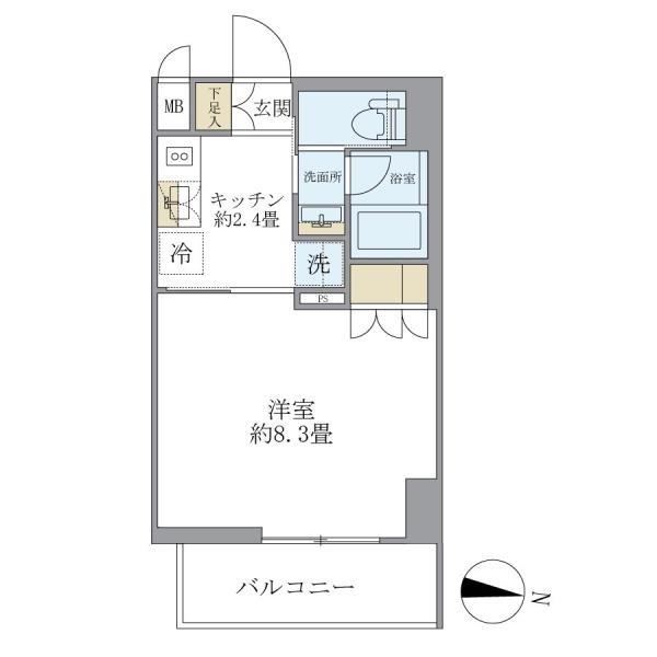 レクシード両国駅前の間取り