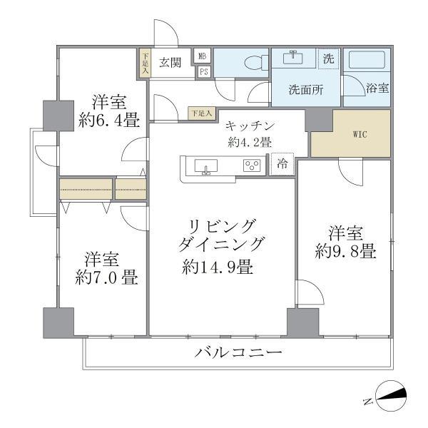 KDXレジデンス秋葉原の間取り