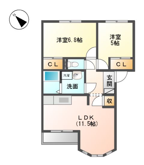 AVENIR ZUGの間取り