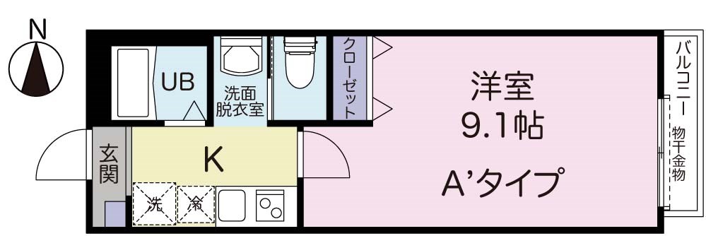 キャメル足立入谷の間取り