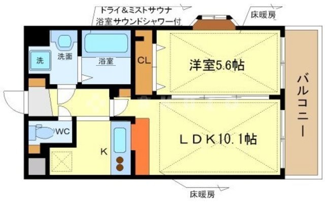 アーバネックス谷町の間取り