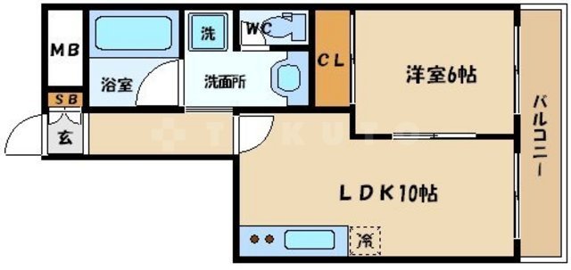 大橋マンション五番館の間取り