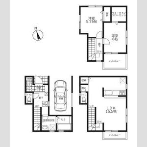 マイホームネクスト越谷平方 1号棟の間取り