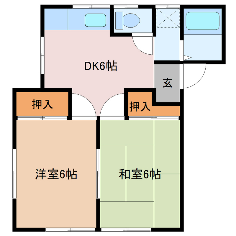 富士ハイツの間取り