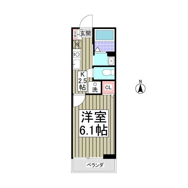 リポス瀬谷B棟の間取り