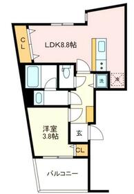 ホープカーサ川崎の間取り