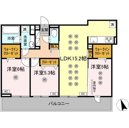 トリシア寺塚の間取り