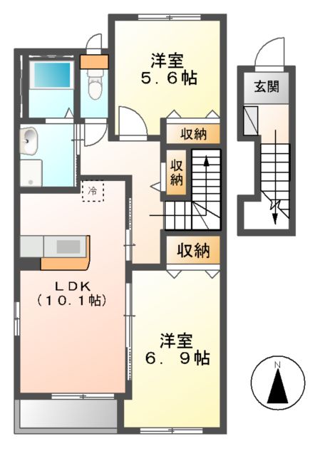 レヴァータドルチェ(Levata Dolce)の間取り
