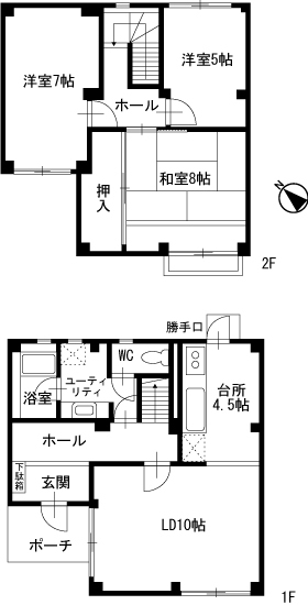 名瀬邸の間取り