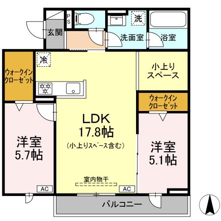 Gooden徹明通（ｸﾞｯﾃﾞﾝﾃﾂﾒｲﾄﾞｵﾘ）の間取り