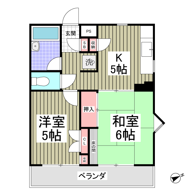 ファミール常盤平の間取り