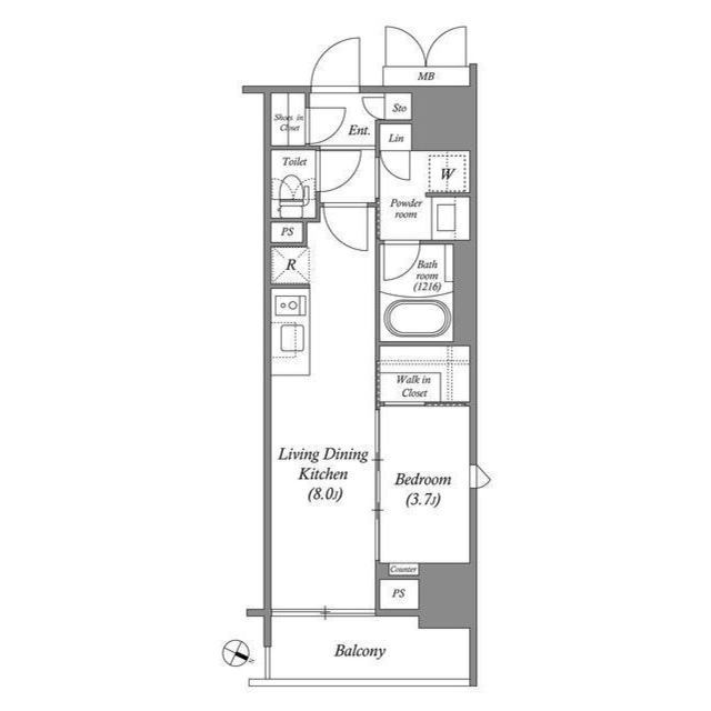 ACP Residence 浅草の間取り