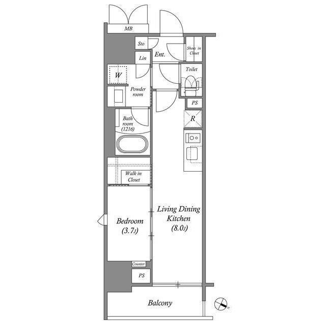 ACP Residence 浅草の間取り