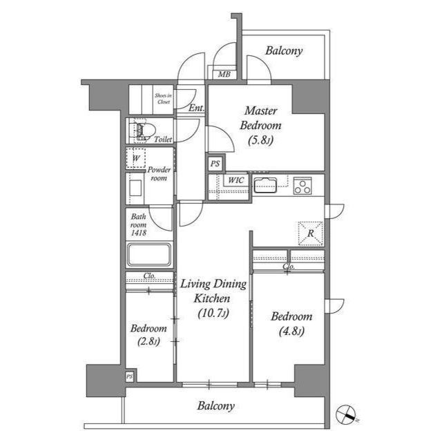 ACP Residence 浅草の間取り