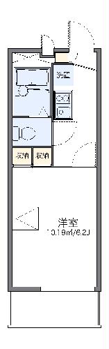 レオパレスアサヒ アズールの間取り