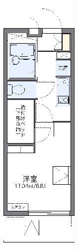 レオパレスエーデルハイム Ⅱの間取り