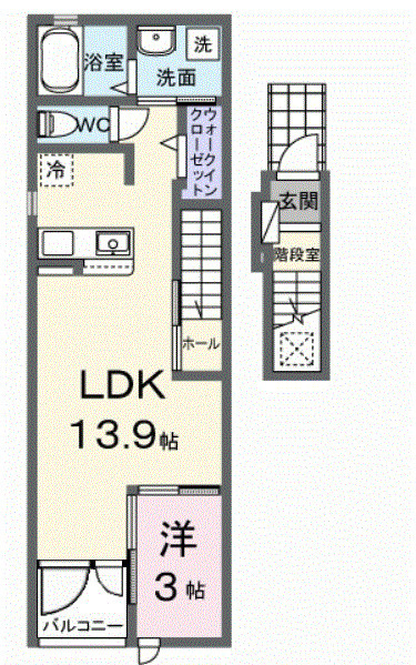コンフォールＢの間取り