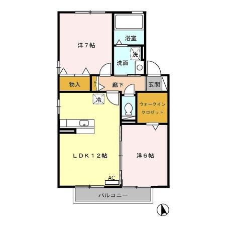 Villa・Ryutaku Ⅱ Aの間取り