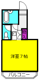 スカイビルB館の間取り