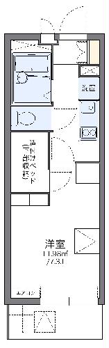レオパレスディアコートＦの間取り