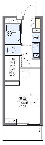 レオパレスリモーネⅣの間取り