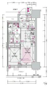 プレサンス　ロジェ　名古屋駅　ＧＡＴＥ　ＦＲＯＮＴの間取り