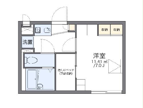 レオパレス佳の間取り