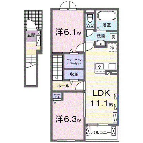 オリアーナⅡの間取り