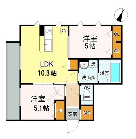 アジュール戸塚の間取り