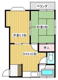 コーポ豊上の間取り