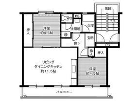 ビレッジハウス笹川109号棟の間取り