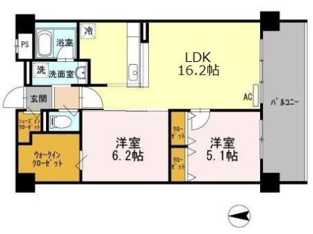 アクトタレイア茨木駅前の間取り