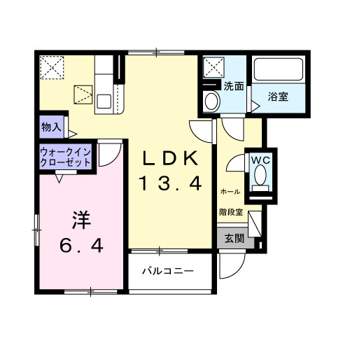 ファミーユ花栄 Bの間取り